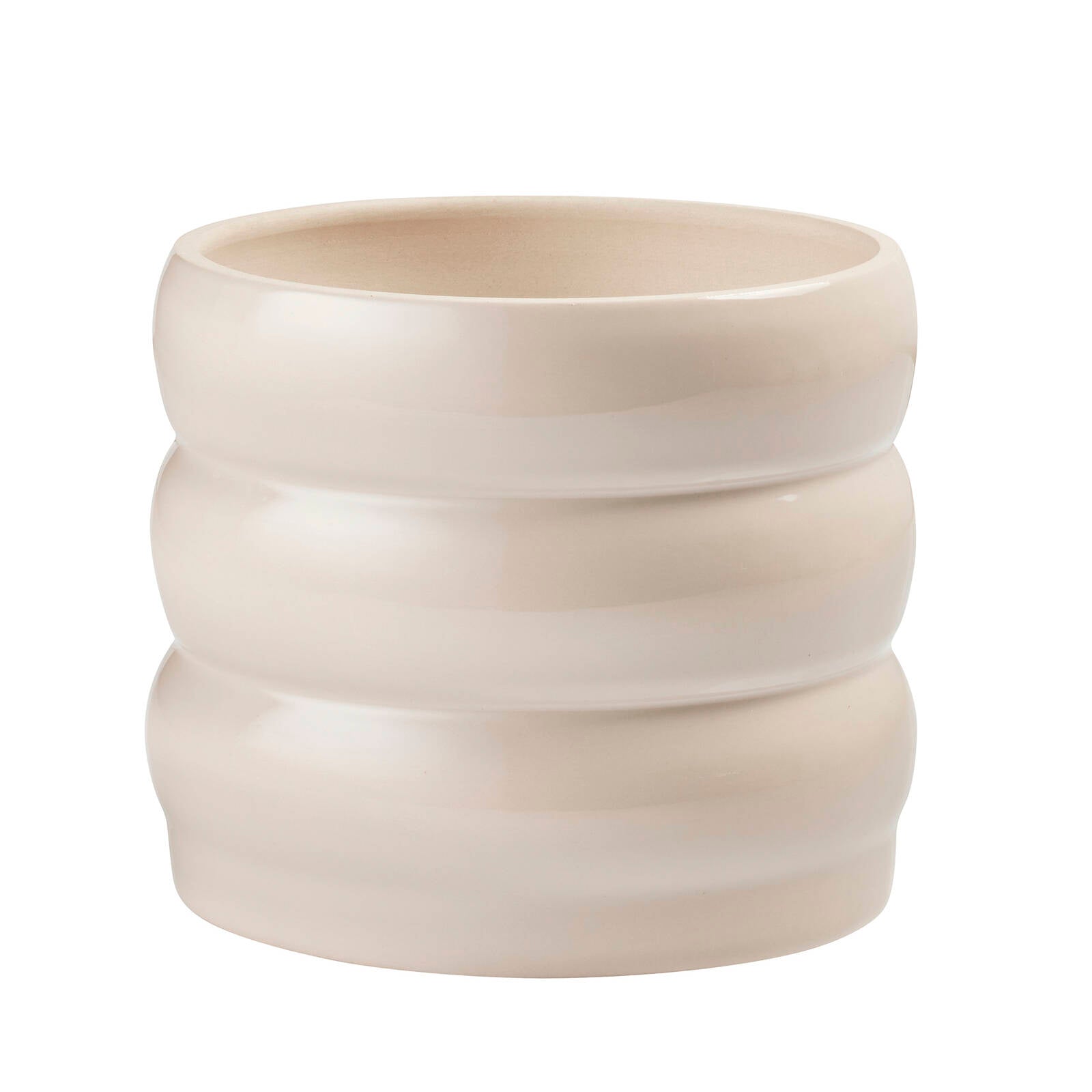 Borralheira Smooth Bone Indoor Ceramic Pot 180 x 155mm
