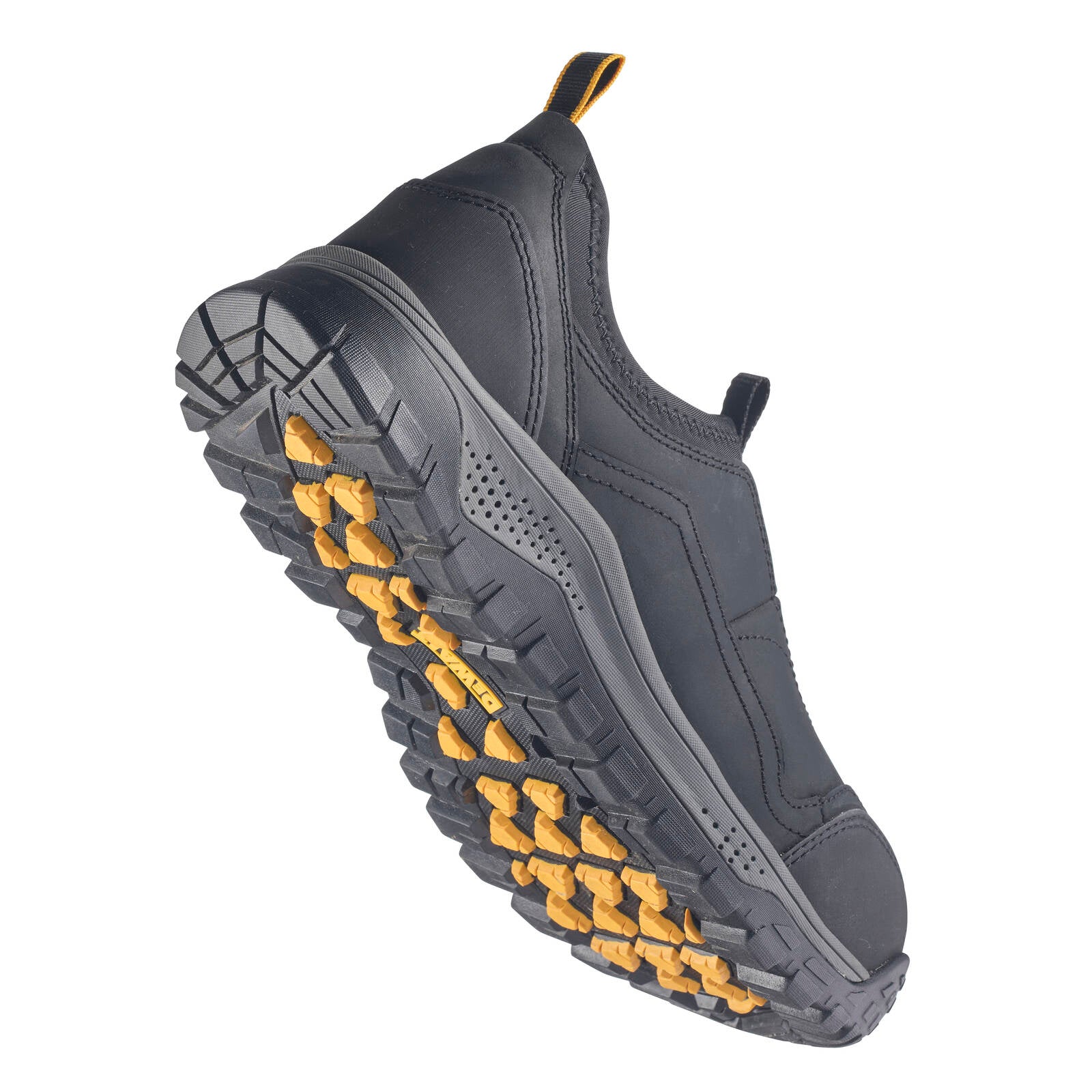 DeWALT Black Stride Steel Cap Safety Work Shoe Size 11 - Water Resistant Leather, SRC