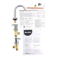 Mondella Resonance Chrome 1/4 Turn Pin Lever Basin Set WELS 4 Star 7.5L/min Stainless Steel