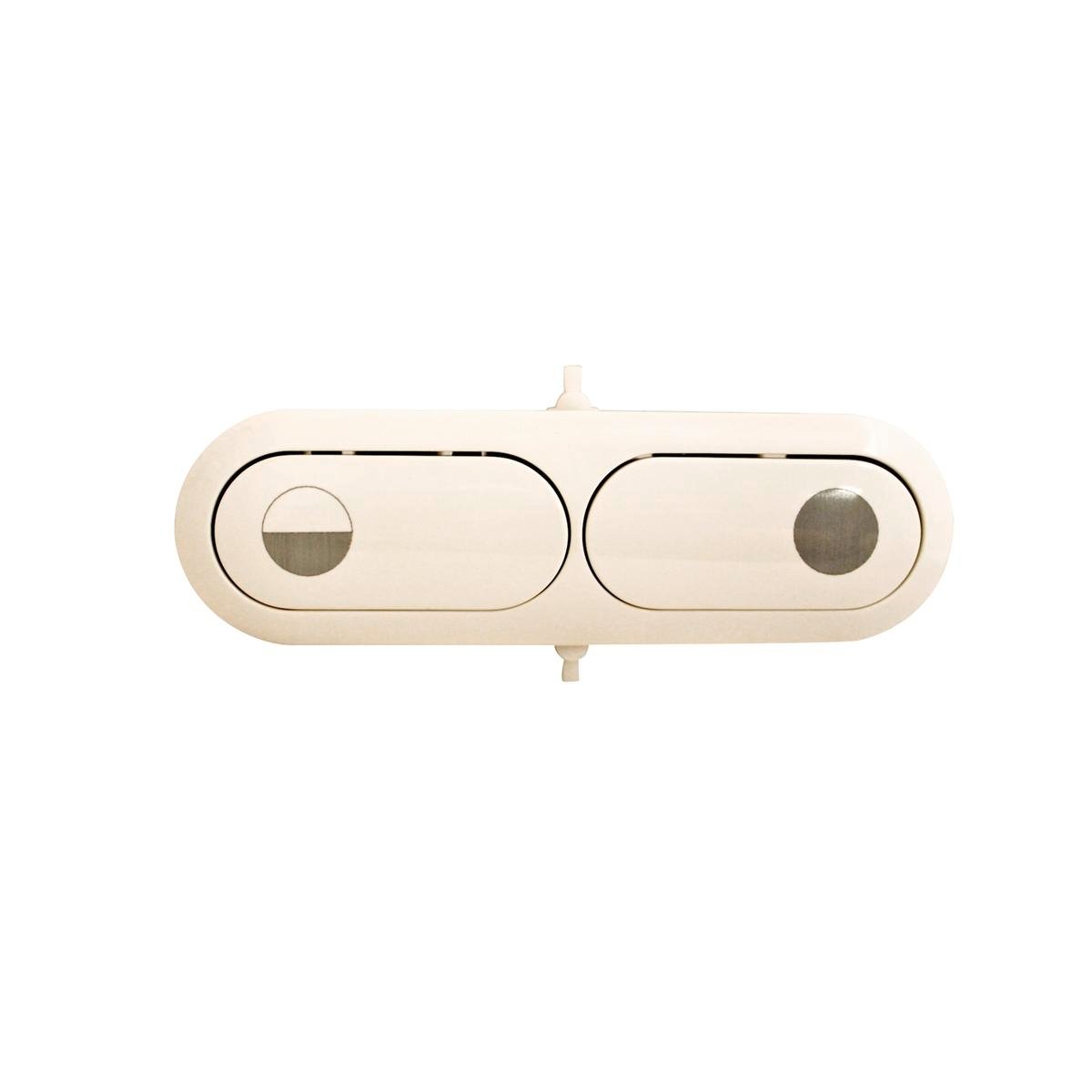 Fluidmaster Dual Flush Cistern Button - 124mm x 30mm - Plastic - White - SuperSaverAU - view 1