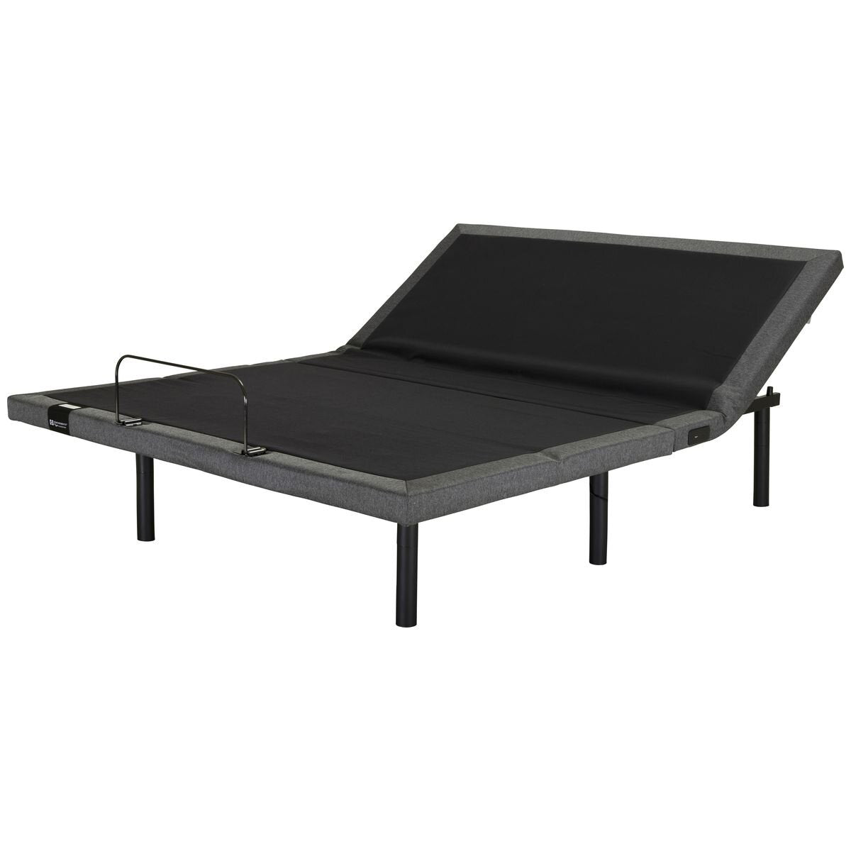 Sealy Ascent Adjustable Bed Base Long Single - Dual Massage, Child Lock, Charcoal - ASC-ADJ-SXL