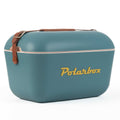 Polarbox Classic 12L Cooler - Marine Blue, Retro Design, Leather Shoulder Strap - PLBC12M