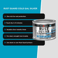 White Knight Rust Guard 100ml Cold Gal Silver Primer Paint