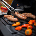 Masterbuilt half-grate griddle insert - reversible cast iron, flat and ridged sides, black - MB20183725