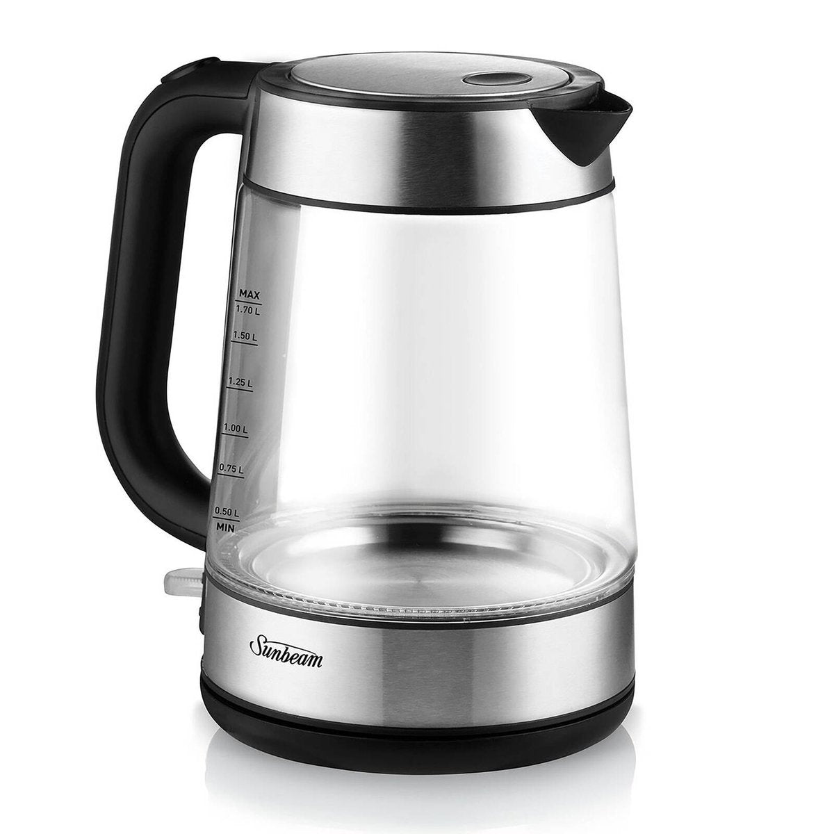 Sunbeam Capri Glass Kettle - 1.7L - 2200W Fast Boil - Heat Resistant Glass