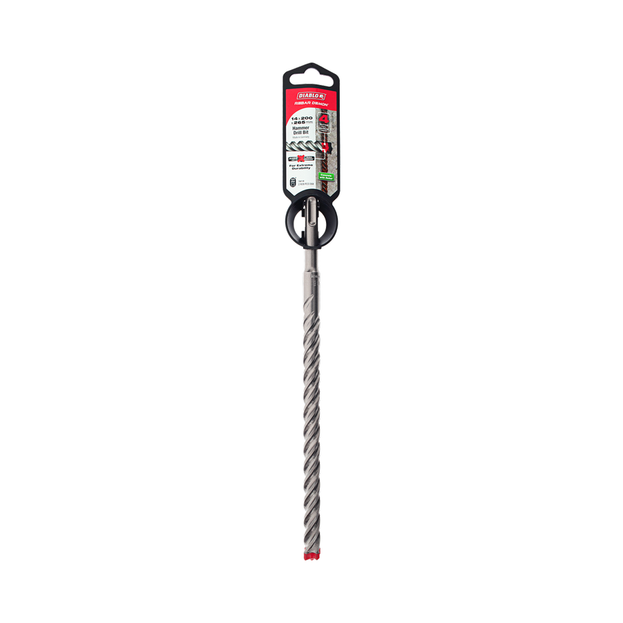 Diablo Rebar Demon SDS-Plus Hammer Drill Bit 14 x 265mm - Durable, Precision - SuperSaverAU - view 1