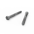 Zenith M12 x 130mm Hot Dip Galvanised Hex Head Coach Screw - Coarse Thread
