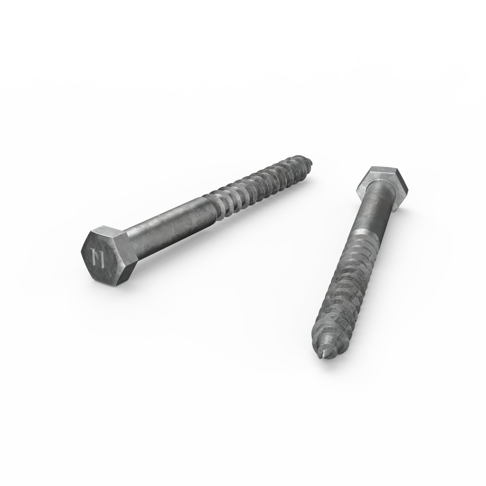 Zenith M12 x 130mm Hot Dip Galvanised Hex Head Coach Screw - Coarse Thread