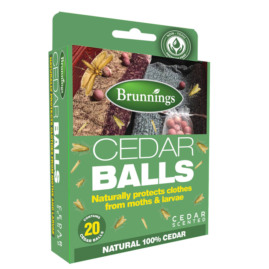 Brunnings Cedar Wood Moth Repellent Balls 20 Pack