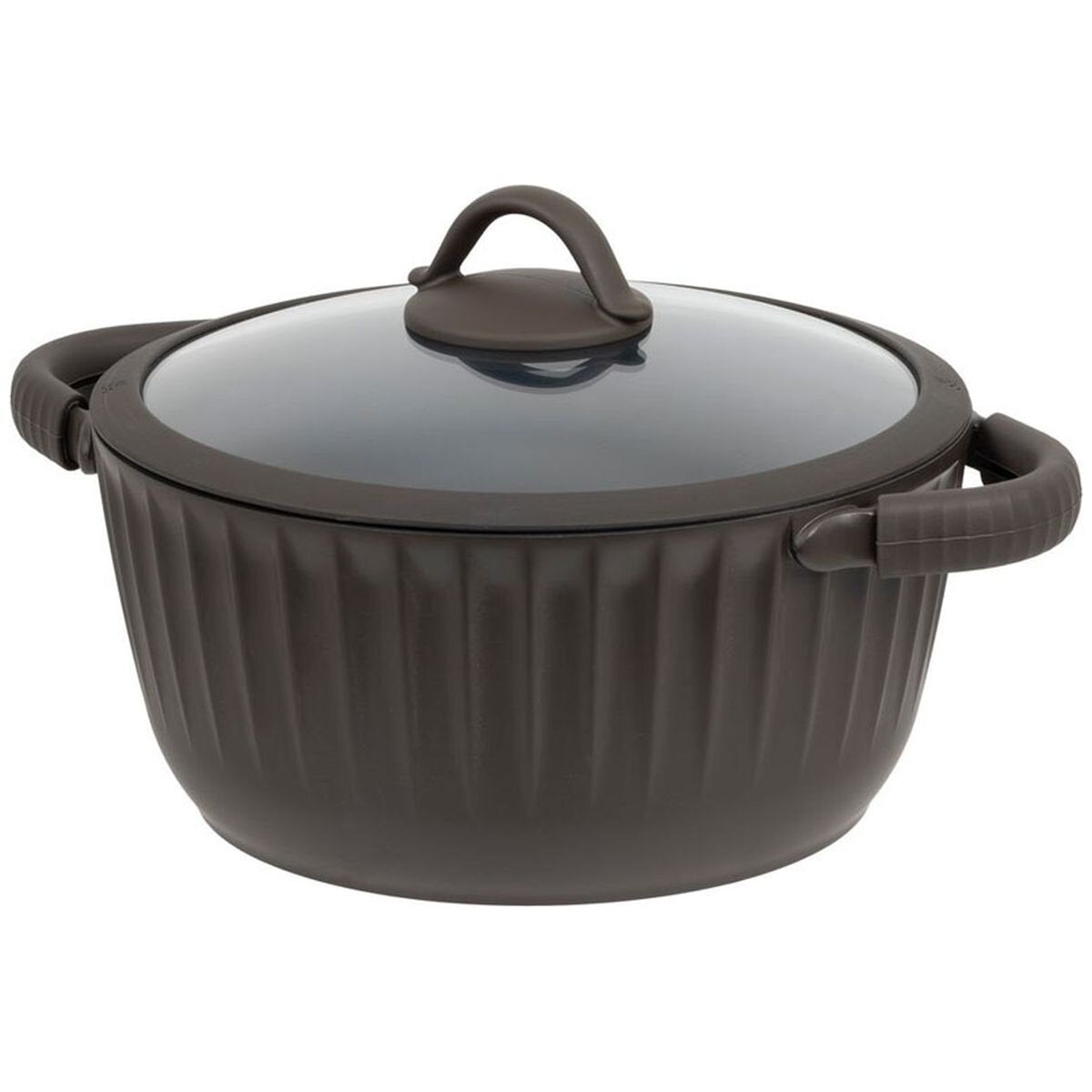 Resto Ascella 24cm Non-Stick Casserole Pot with Lid - 4.6L, Recycled Aluminium, Induction - RE94003