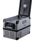 EvaKool 38L Travelmate portable fridge - End-opening lid - Black/Silver - TMX35
