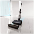 Hizero wet and dry stick vacuum - polymer roller, realtime self-cleaning, 60 minute battery life, Black - F300