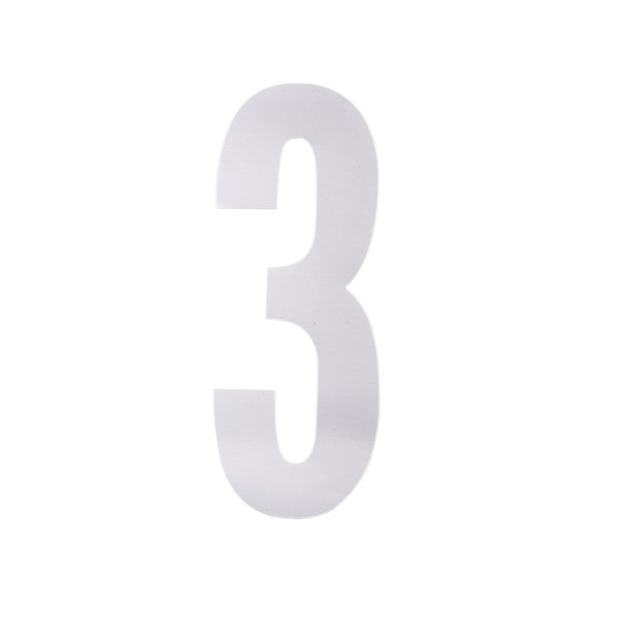 Sandleford Self Adhesive Wheelie Bin Number 3 - 175mm - White - Pack of 2 - SuperSaverAU - view 1