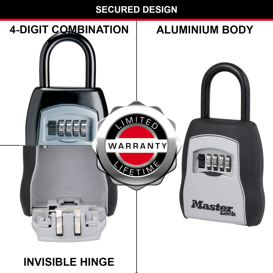 Master Lock Portable Key Storage Safe Combination Over-Door Key Box