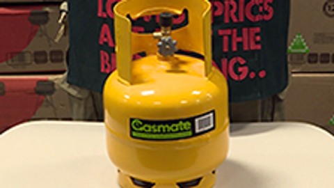 Gasmate 4kg Steel Camping LPG Gas Cylinder