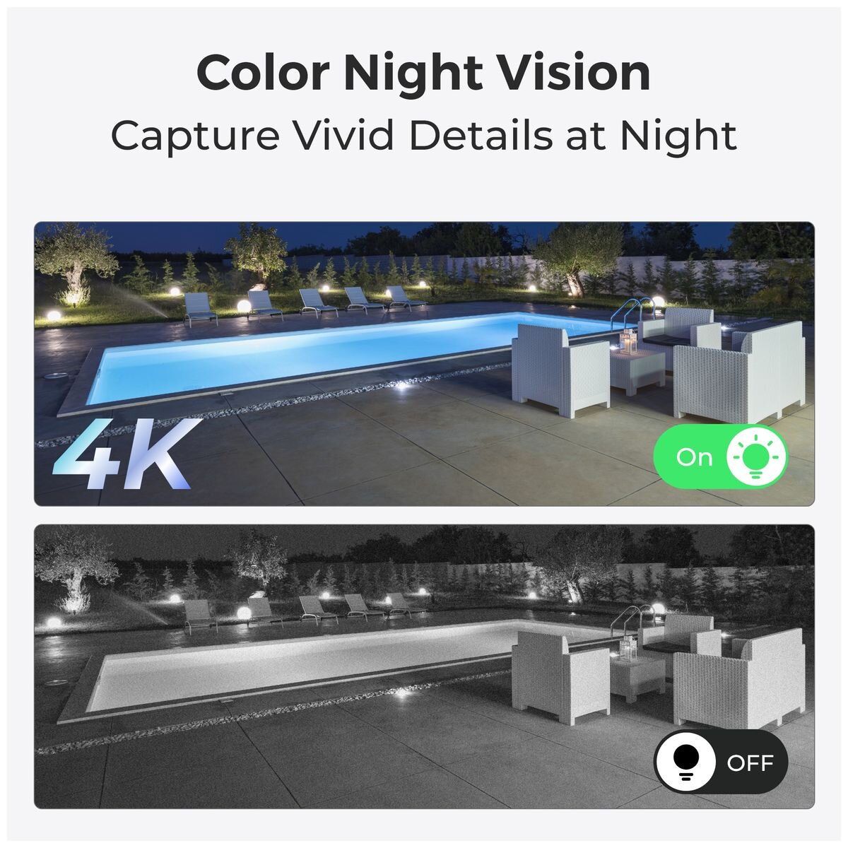Reolink PoE 4K Security Camera - 3x Optical Zoom, Colour Night Vision, Two-Way Audio - PC833AD4K01