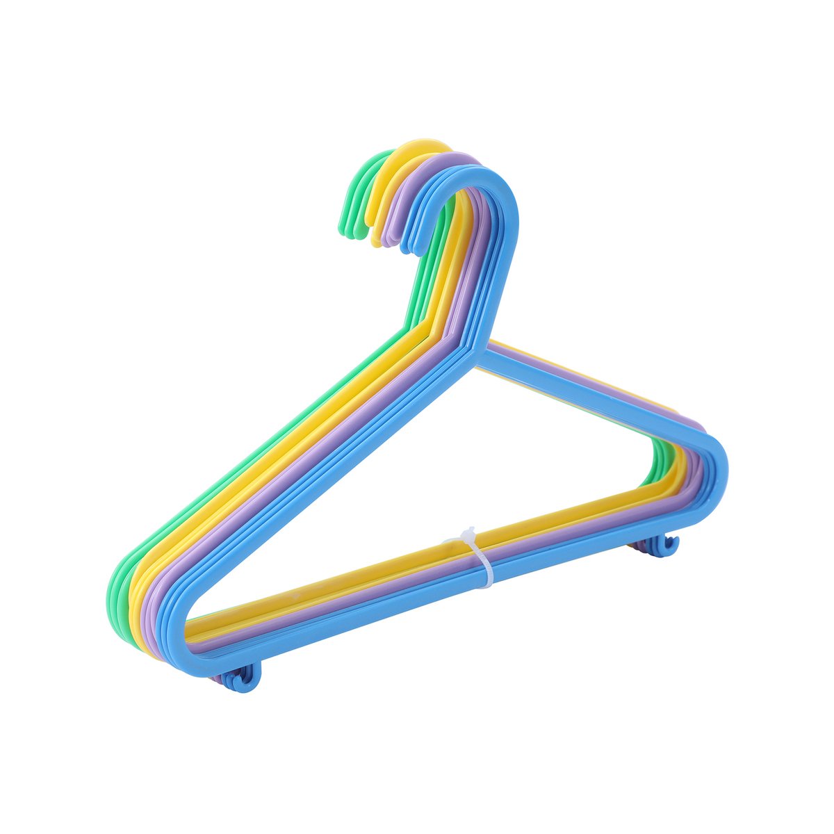 All Set Kids Clothes Hanger 12 Pack - BPA-Free - 170mm x 290mm - Assorted Colours - SuperSaverAU - view 3
