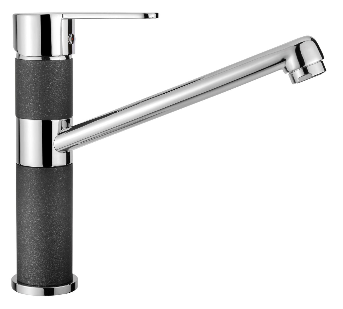 Abey Schock Typos Double Bowl Sink Pack - Onyx Black Cristalite Plus with 400456 Kitchen Mixer - TN200TB
