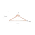 Practa Timber Clothes Hangers with Bar 5 Pack Natural Wood