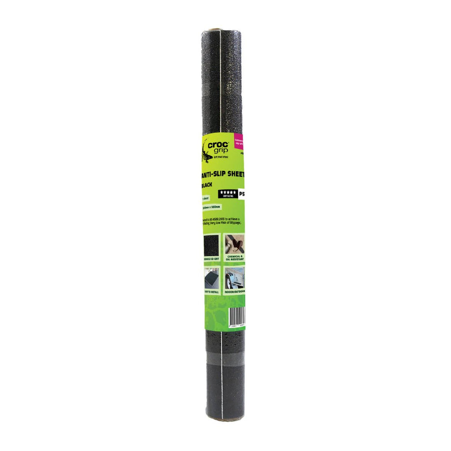 Croc Grip Anti Slip Sheet - 500mm x 500mm - Black - P5 Rated - SuperSaverAU - view 1
