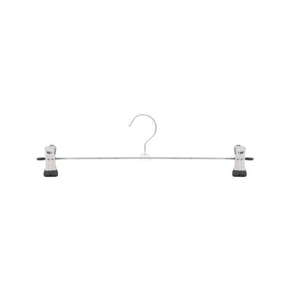 All Set Adjustable Metal Clothes Hangers 5 Pack - 35cm - Silver - Durable