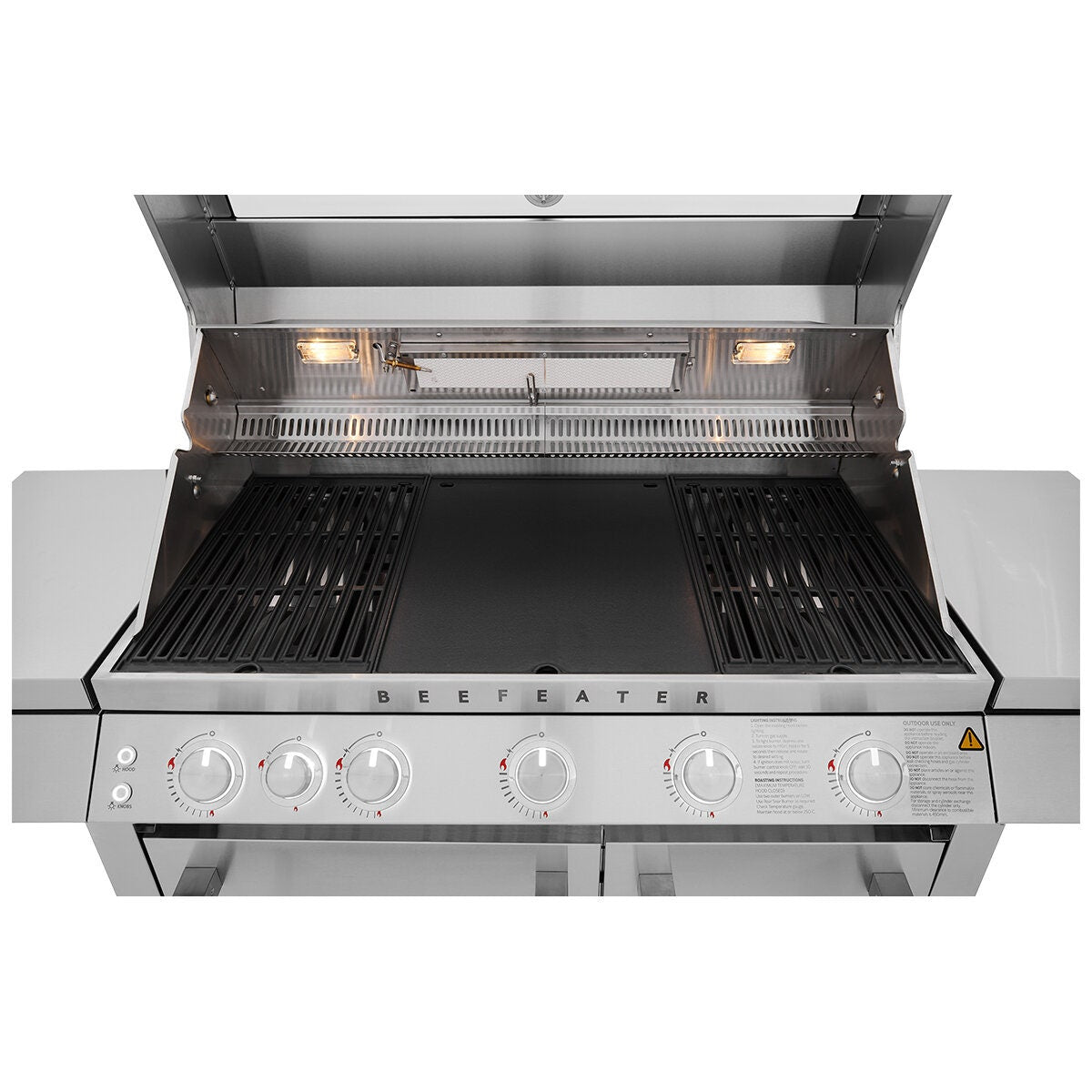 Beefeater 7000 Premium LPG BBQ with Trolley - 304 Stainless Steel - Side Burner - BMF7655SA