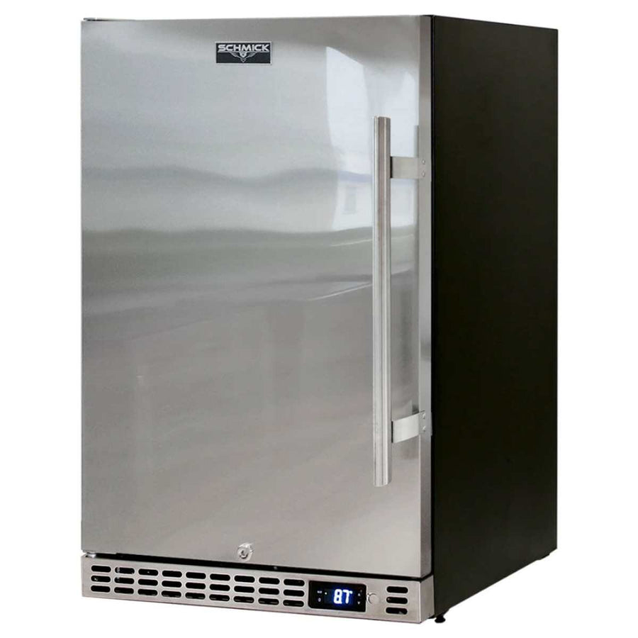 Schmick Under Bench Bar Fridge - Stainless Steel, 304 Stainless Solid Door, Lockable - SK116L-SD