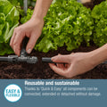 GARDENA 13mm Micro Irrigation T-Joint in Black High-Impact Plastic, 2 Pack
