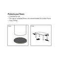 Surface Gard Round Slider - 125mm - Plastic - Easy Movement - 4 Pack - SuperSaverAU - view 3