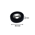 Everhang 26mm Black Counter Sunk Magnetic - 6 Pack - Neodymium - Strong Pull - SuperSaverAU - view 3