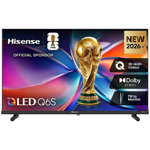 Hisense 32 Inch Q6S Full HD QLED Smart TV - VIDAA Smart Platform, Voice Control, Bluetooth - 32Q6SAU