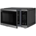 Sharp 26L 900W Flatbed Inverter Microwave - Black Steel, 23 Auto Menus, Defrost by Weight - SM267FHBS