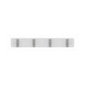 Mode Hook Rack - 4 Brushed Nickel Hooks - White Board - Durable Design - SuperSaverAU - view 1