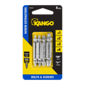 Kango 4 Piece Screw Extractors Set - M2 Steel - 65mm x 10mm x 123mm - Durable - SuperSaverAU - view 1