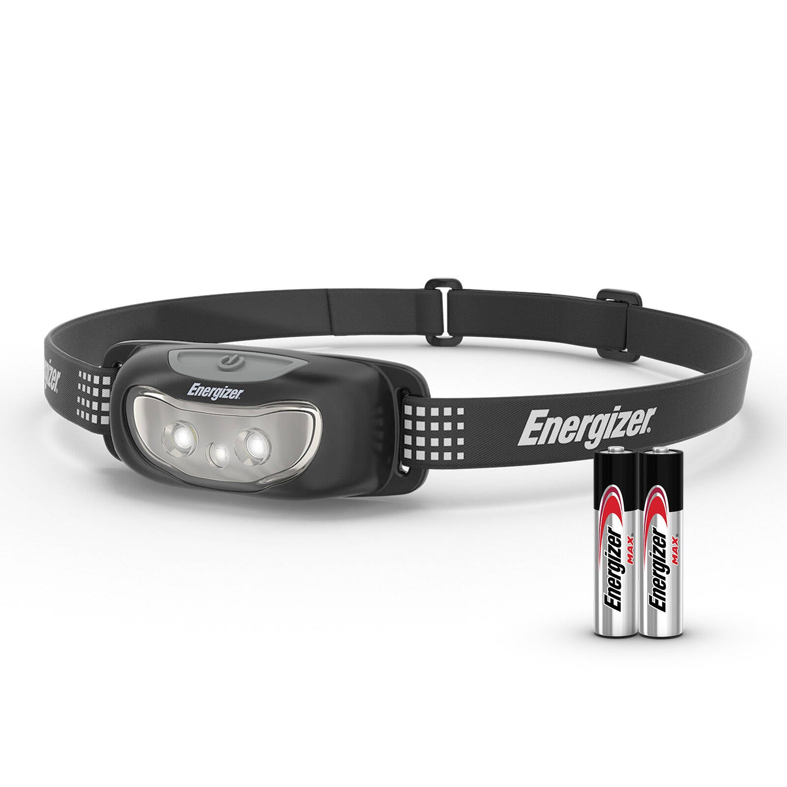 Energizer Universal 115 Lumen LED Headlamp, Red Night Vision, Adjustable Strap, Silver (HDCU22)
