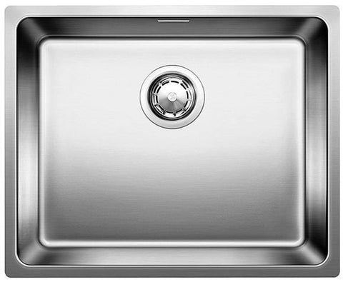 Blanco ANDANO single bowl topmount sink - 540mm wide, satin 18/10 stainless steel - ANDANO500IFNK5