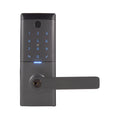 Gainsborough Mode Smart Entrance Lever Lock, Graphite Zinc Alloy, App Controlled & Waterproof
