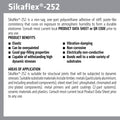 Sika Sikaflex-252 Polyurethane Adhesive White 300ml