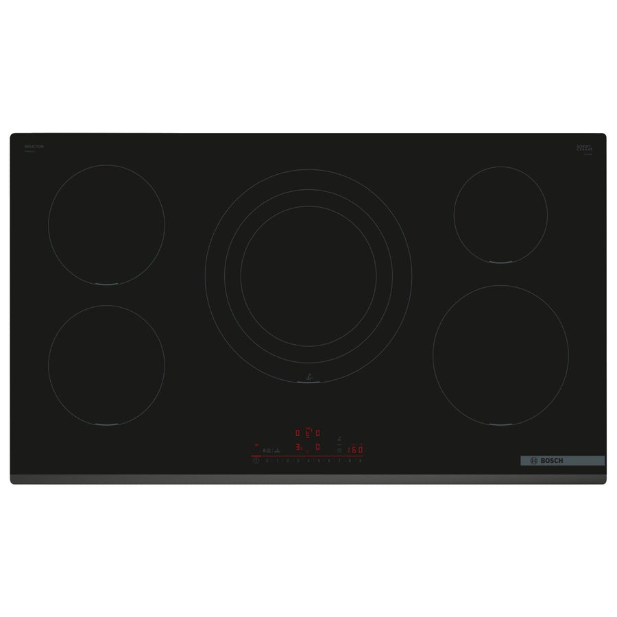 Bosch 90cm Series 6 Induction Cooktop - Black Ceramic Glass, Home Connect, PerfectFry Plus - PIV931HC1E