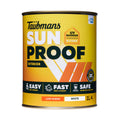 Taubmans Sunproof 1L White Low Sheen Exterior Paint - UV Resistant, 16m2/L, Tintable