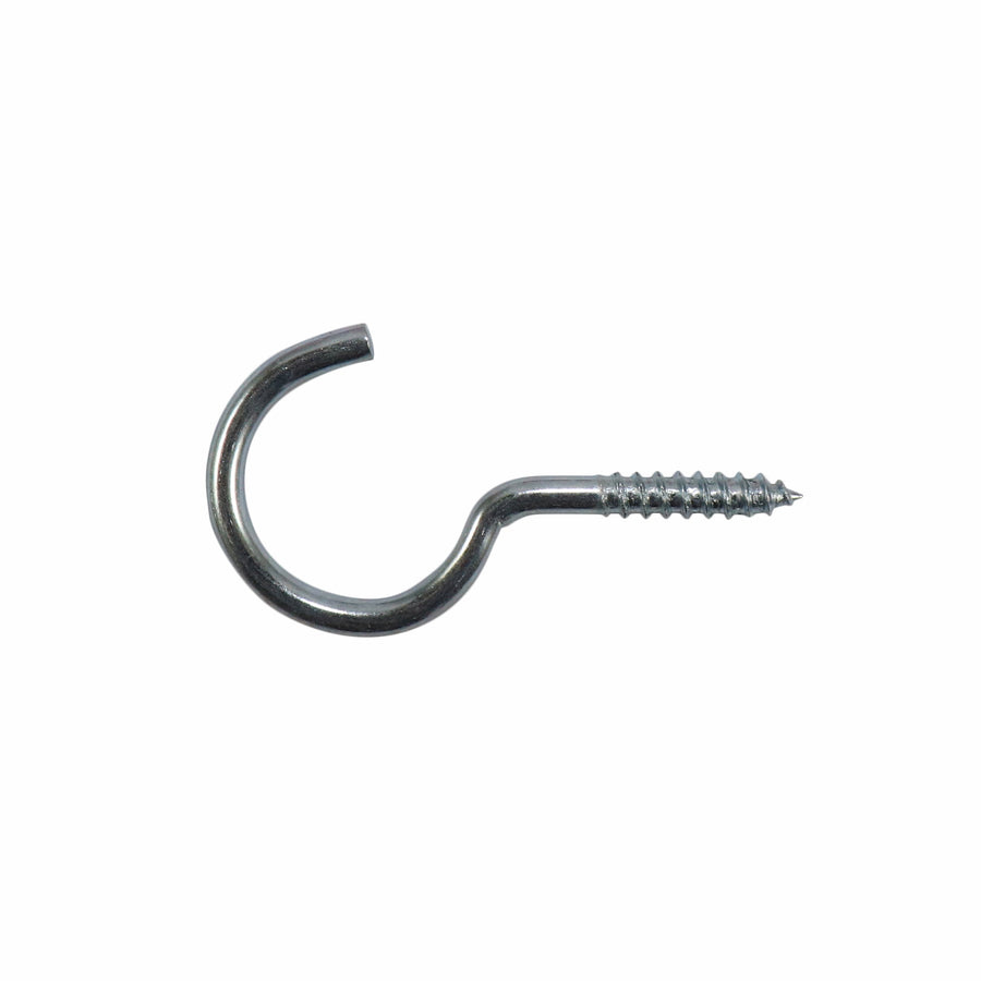 Everhang 19 x 3.3mm Zinc Plated Steel Round Hook 25 Pack