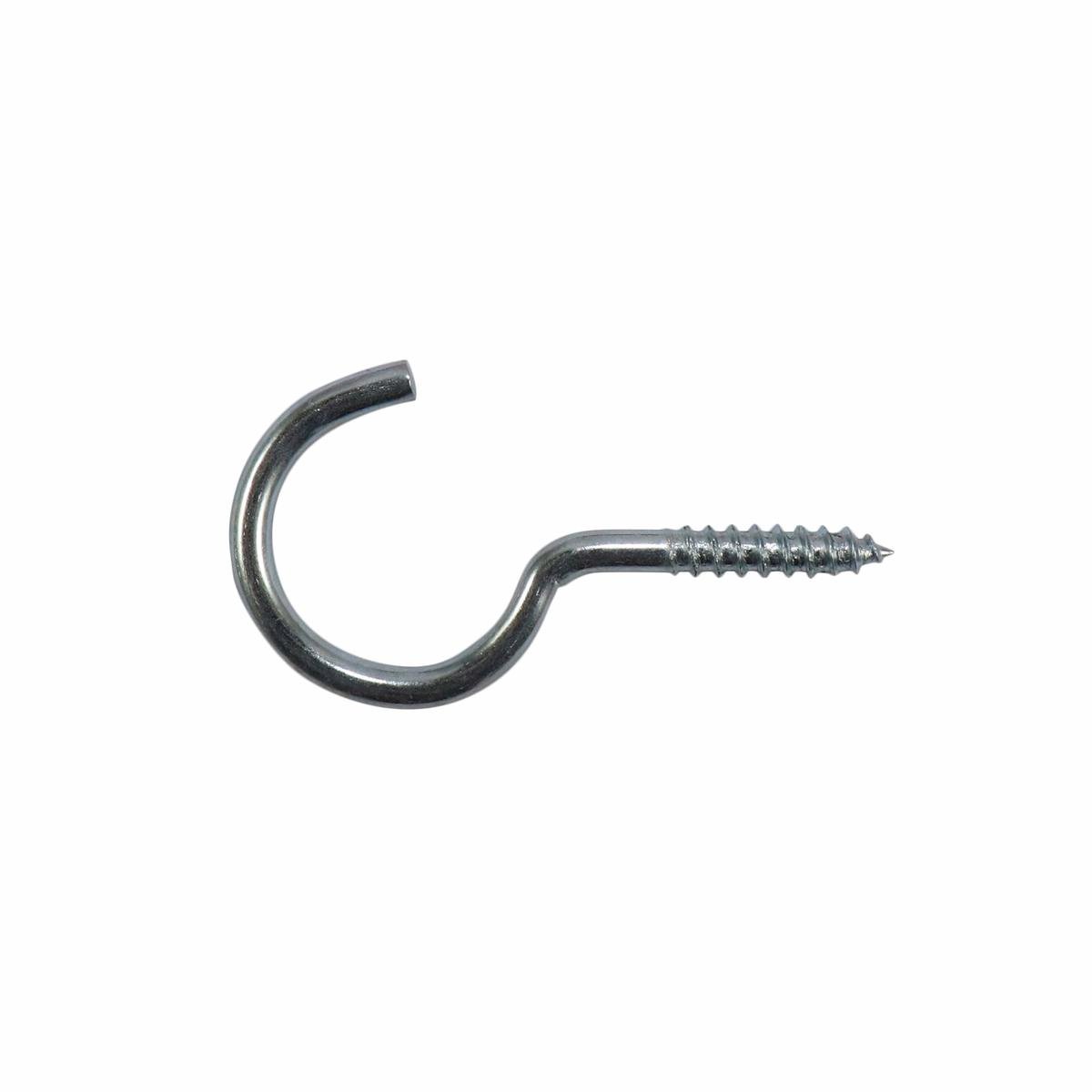 Everhang Zinc Plated Round Hook 25 Pack - 19 x 3.3mm - Silver - SuperSaverAU - view 1