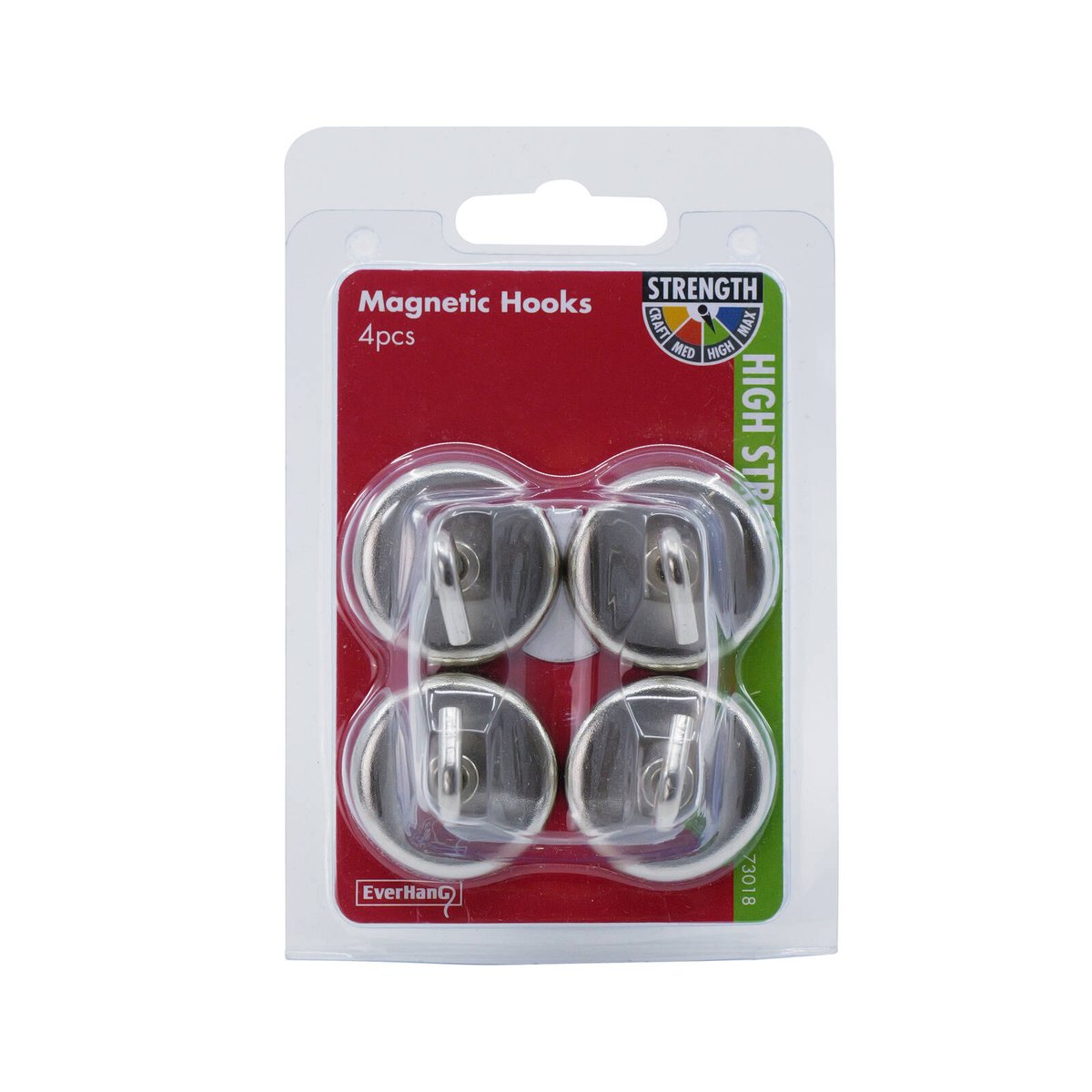 Everhang Silver Magnetic Hook 4 Pack - 35mm - Versatile Hanging Solution - SuperSaverAU - view 5
