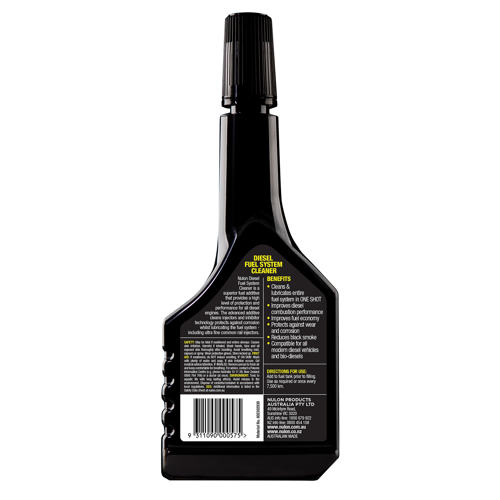 Nulon Diesel Fuel System Cleaner 300ml Injector Cleaner Additive