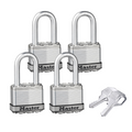 Master Lock Padlock - 45mm - Boron Carbide - Maximum Security 4 Pack - SuperSaverAU - view 1
