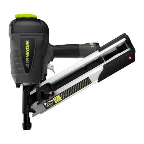Ryobi Airwave Clipped Head Air Framing Nailer, 50-90mm, Grey/Black RA-NF90-K