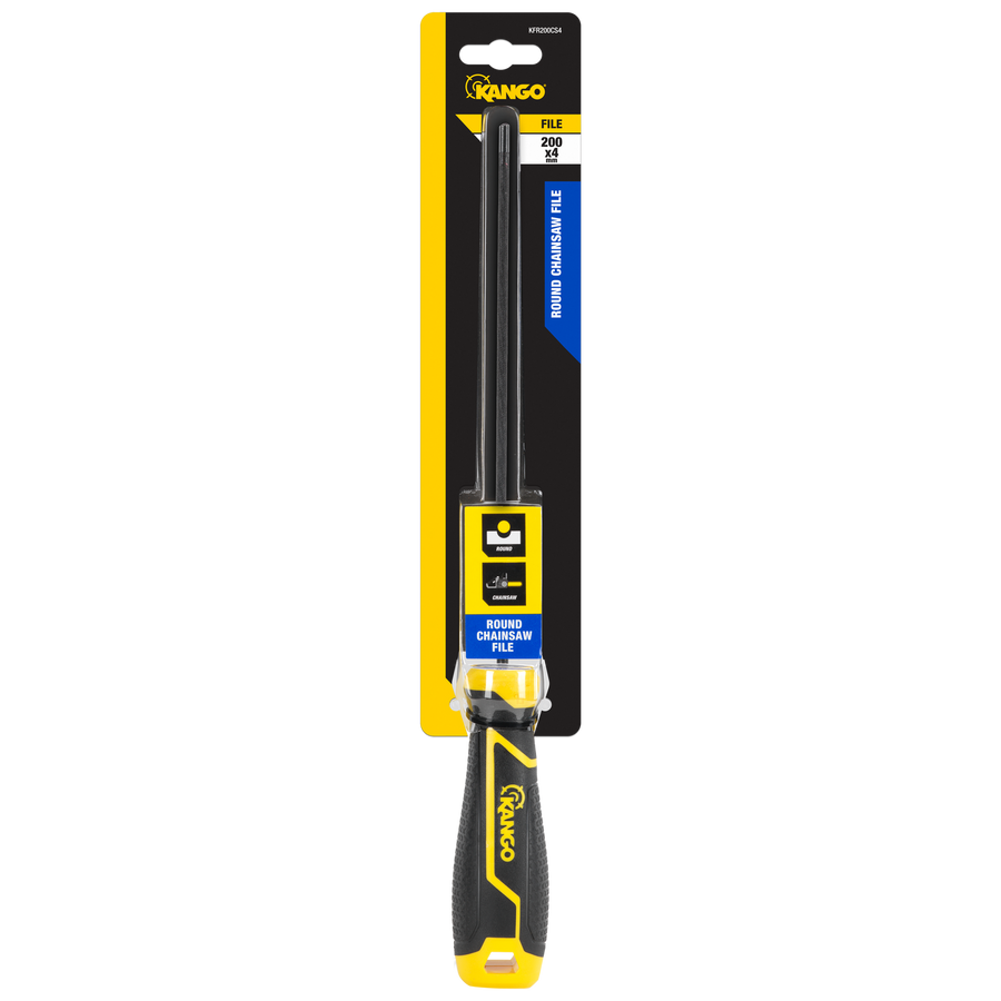 Kango 200 x 4mm Round Chainsaw File with Removable K-Lock Handle