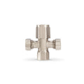 Brasshards 2 Way Cistern Tap 15mm x 15mm Brushed Nickel Brass Lead Free
