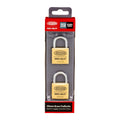 Lockwood 30mm Solid Brass 110 Series Padlocks 2 Pack Keyed Lock
