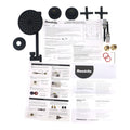 Mondella Resonance Matte Black 1/2 Turn Cross Handle All Directional Shower Set 9L/min WELS 3 Star
